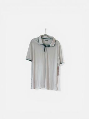 32 Degrees White Polo with Green Trim